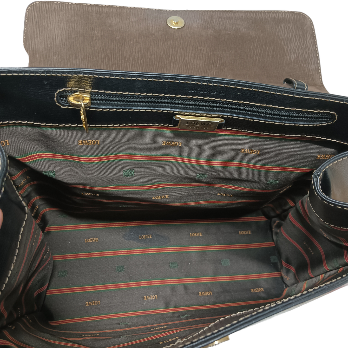 LOEWE Bag Velazquez Black/Brown Vintage