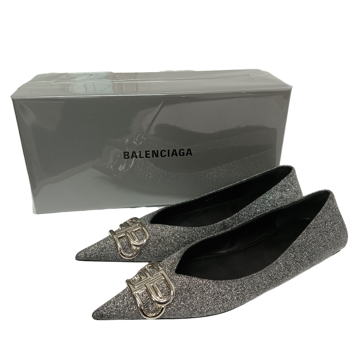 BALENCIAGA Pump 36 Lady's Silver 596779