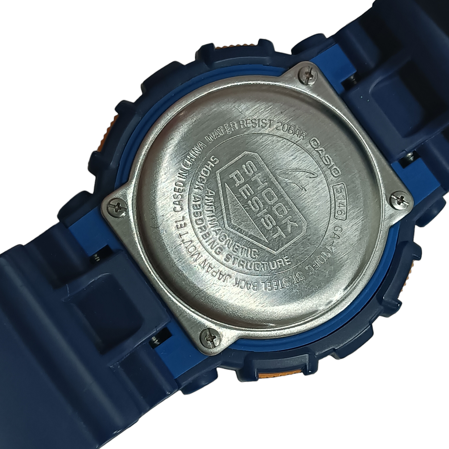 CASIO G-Shock Wrist Watch GA-110FC Navy/Orange/Green