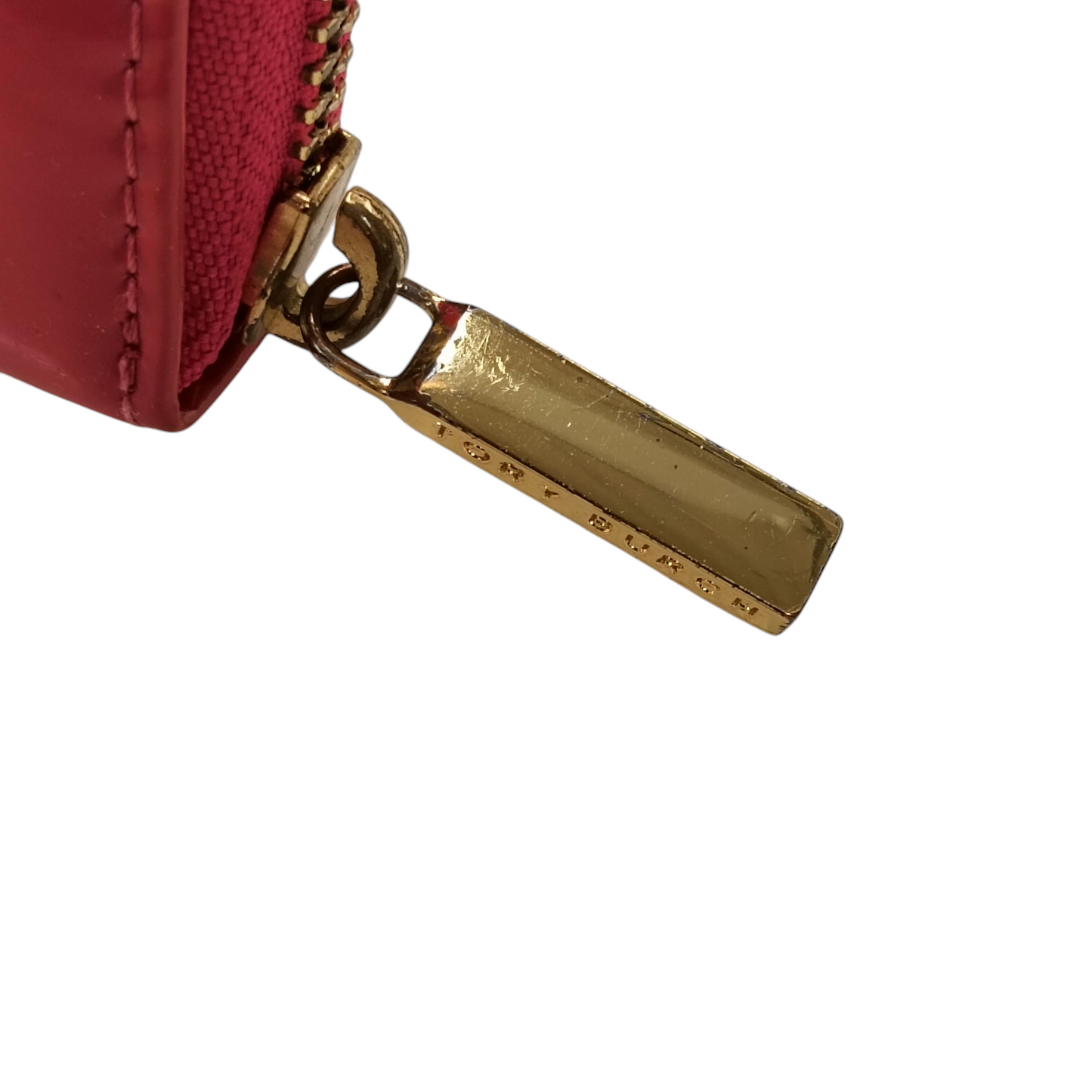 TORY BURCH Long Wallet Pink Enamel