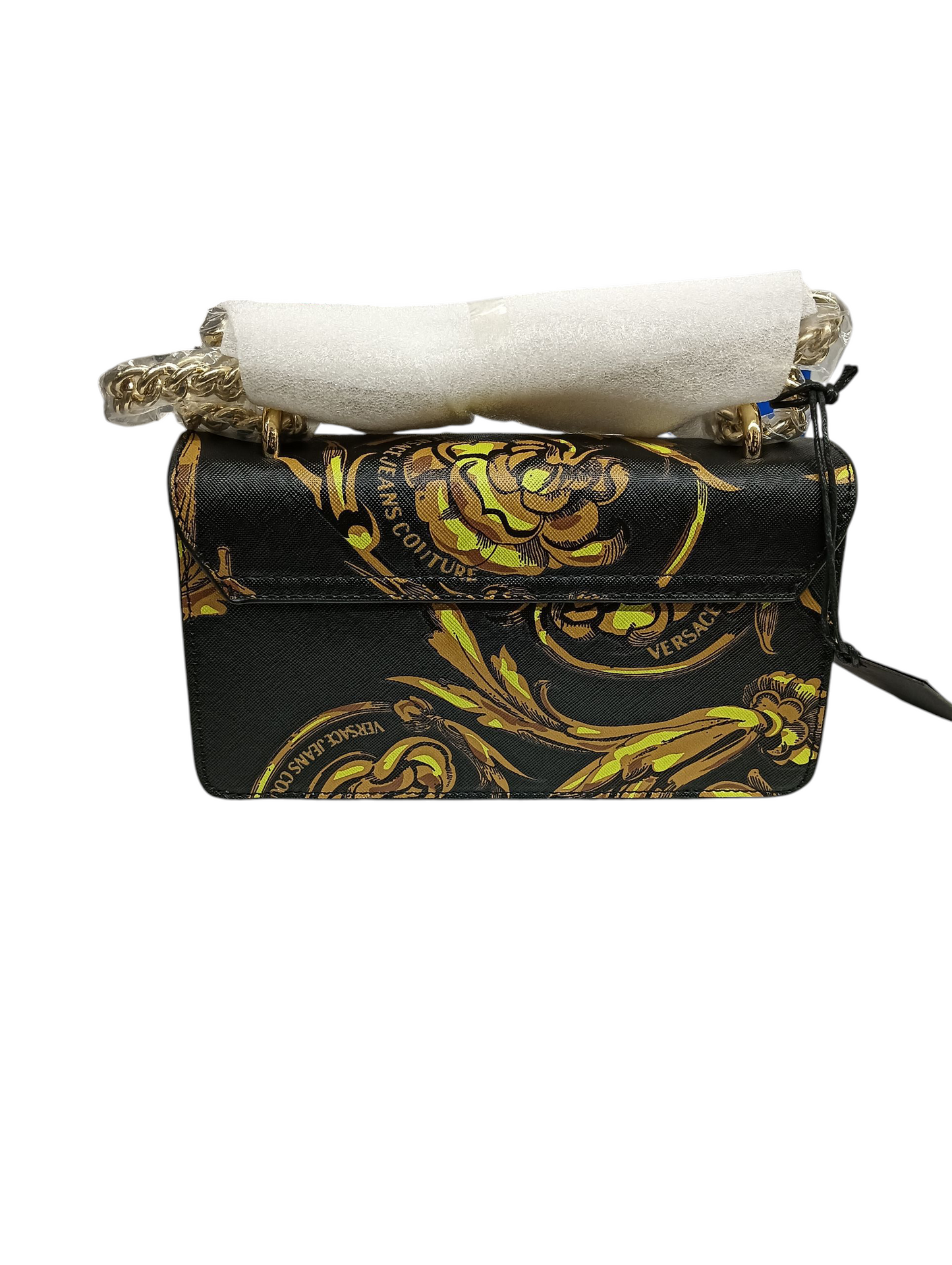 VERSACE Shoulder Bag 74VA4BL1 Black & Yellow