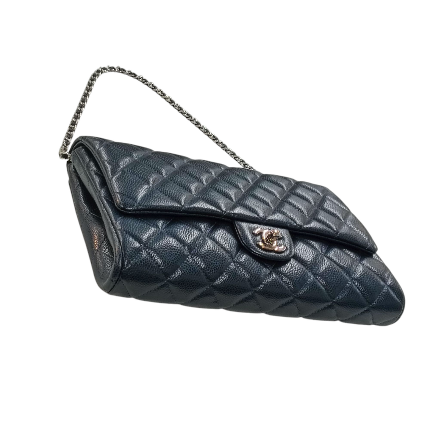 CHANEL Caviar Skin Bag Blue 19473371