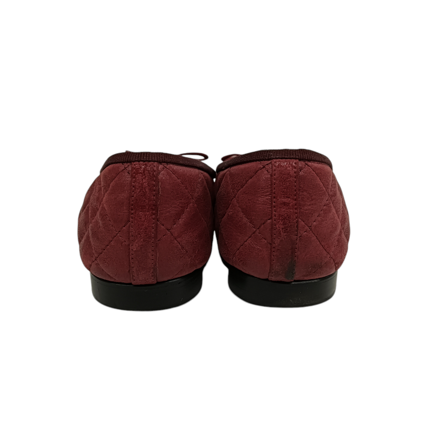 CHANEL Pumps 38 Lady's Red RANK BC Stain G26250