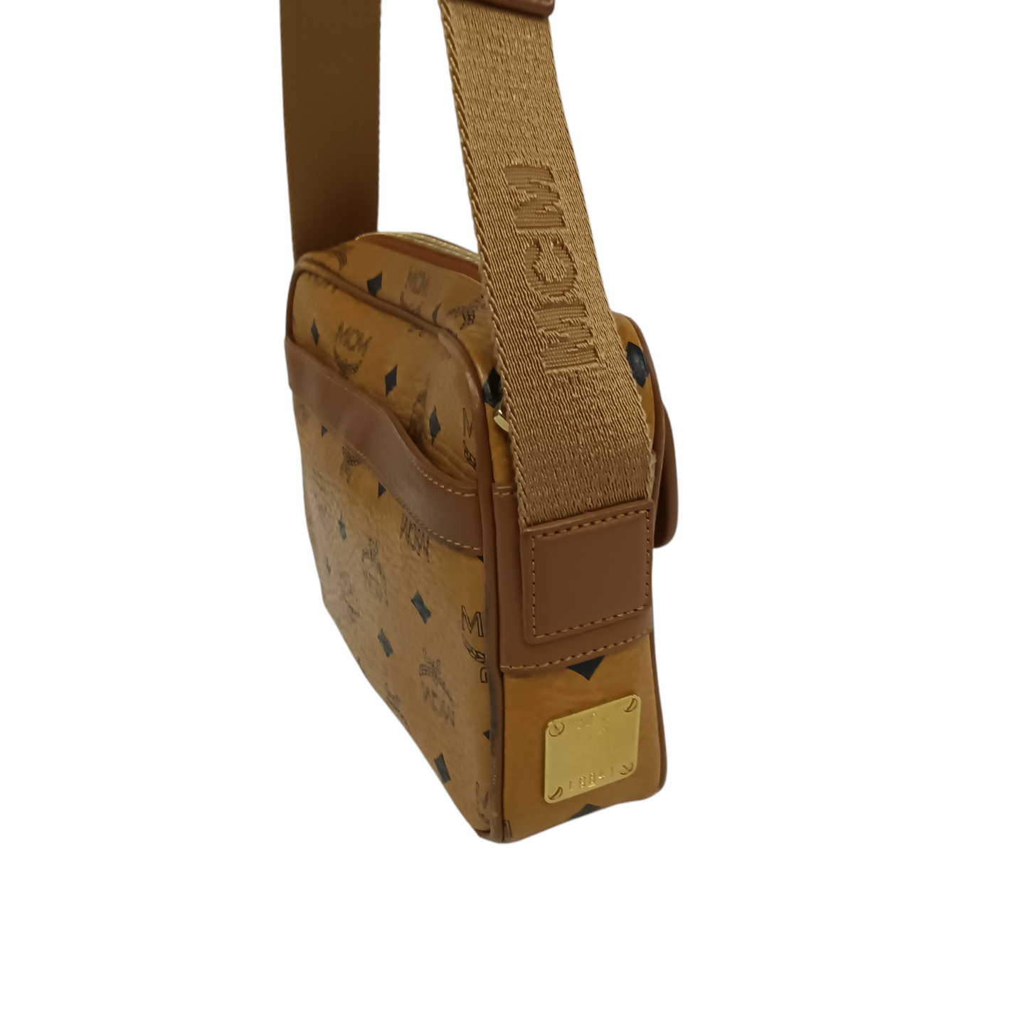 MCM Shoulder Bag MM2SVI05C0001 Rank BC Brown Scratch