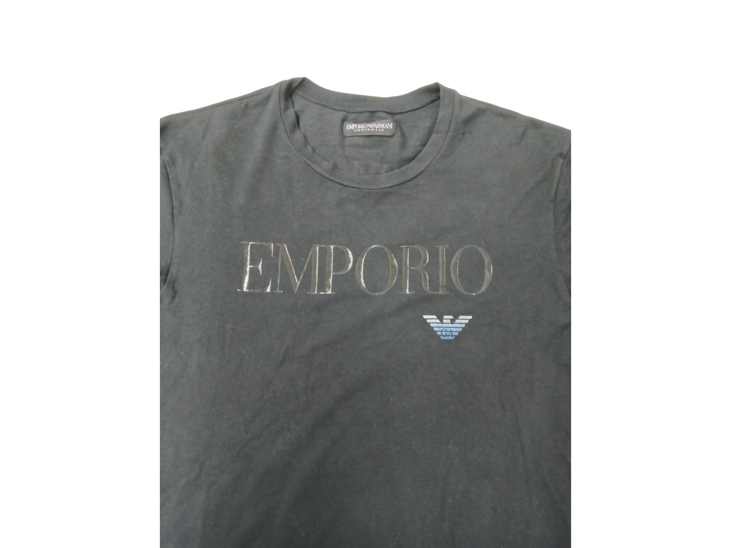 EMPORIO ARMANI T-Shirt Size L Mens Black