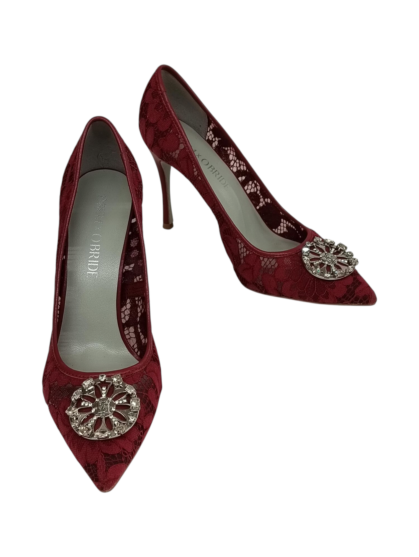 POEM X OBRIDE Pumps Size 41 Lady's Red Midnight Heels