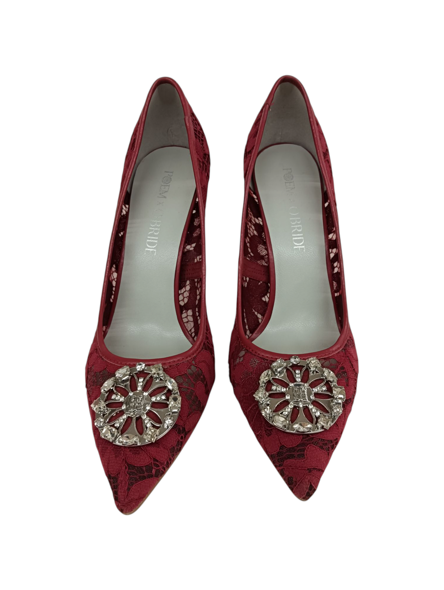 POEM X OBRIDE Pumps Size 41 Lady's Red Midnight Heels