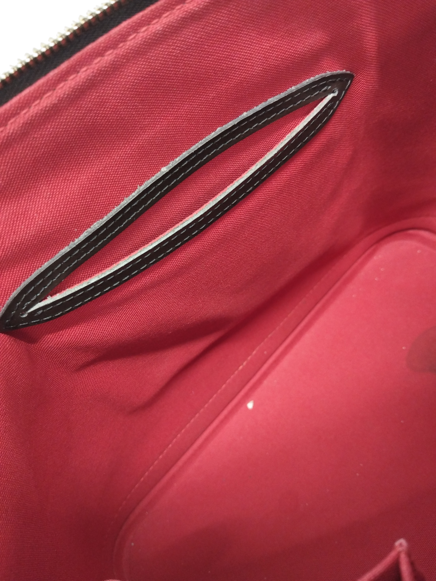 LOUIS VUITTON BAG DAMIER N51131 BROWN FL3088 ALMA PM RANK (B) DAMAGE