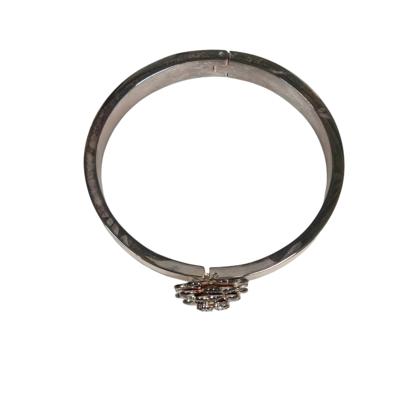 FOLLI FOLLIE BANGLE IVORY/SILVER CLOVER