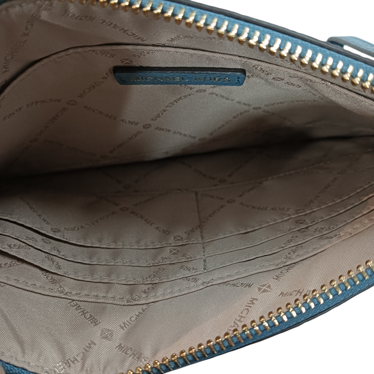 MICHAEL KORS CLUTCH BAG SKY BLUE 35F8GTVW4L