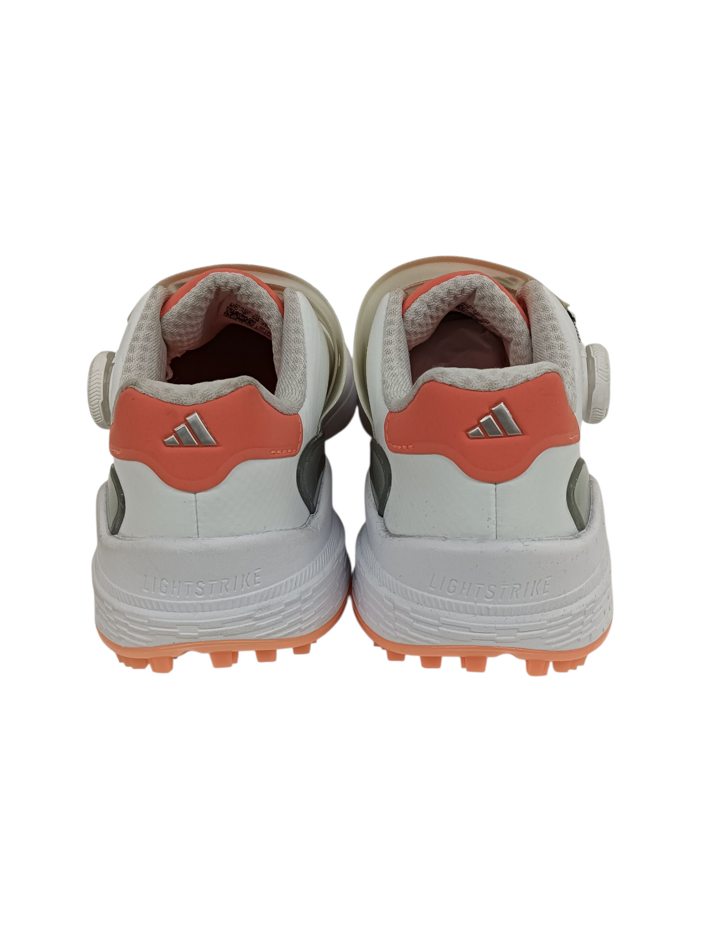 Adidas Golf Shoes Size 6.5 us Lady's White And Orange HP2225