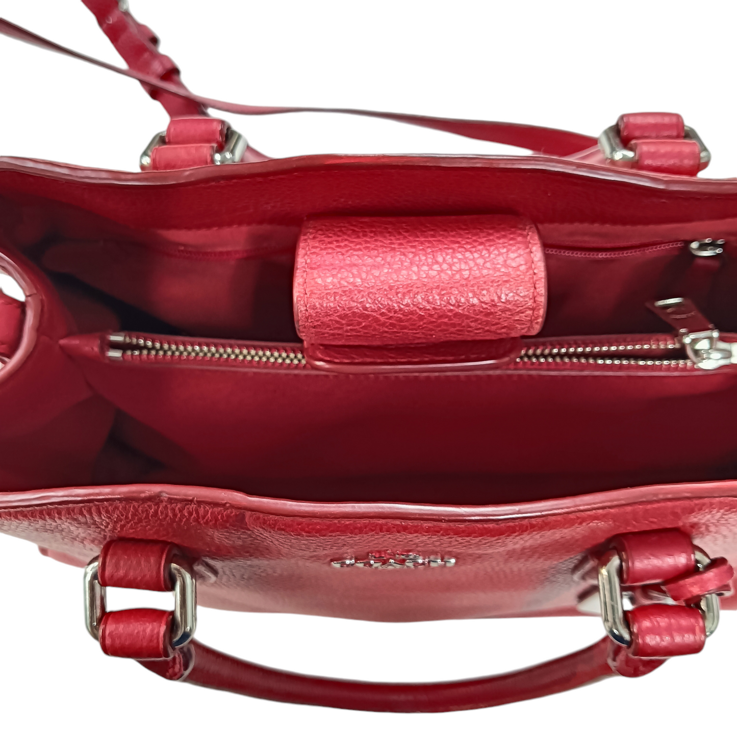 COACH 2WAY BAG RED STAIN 36008