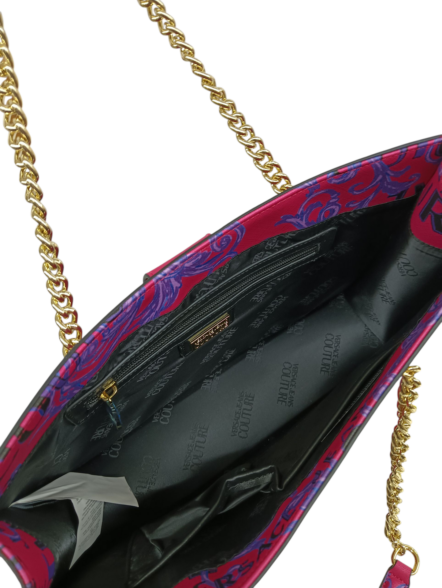 VERSACE Tote Bag 74A4BFI Pink & Purple