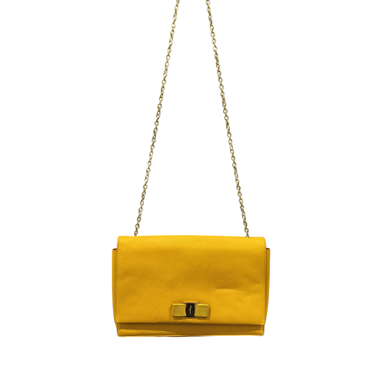 Salvatore Ferragamo Shoulder Bag Yellow AU-21/E015