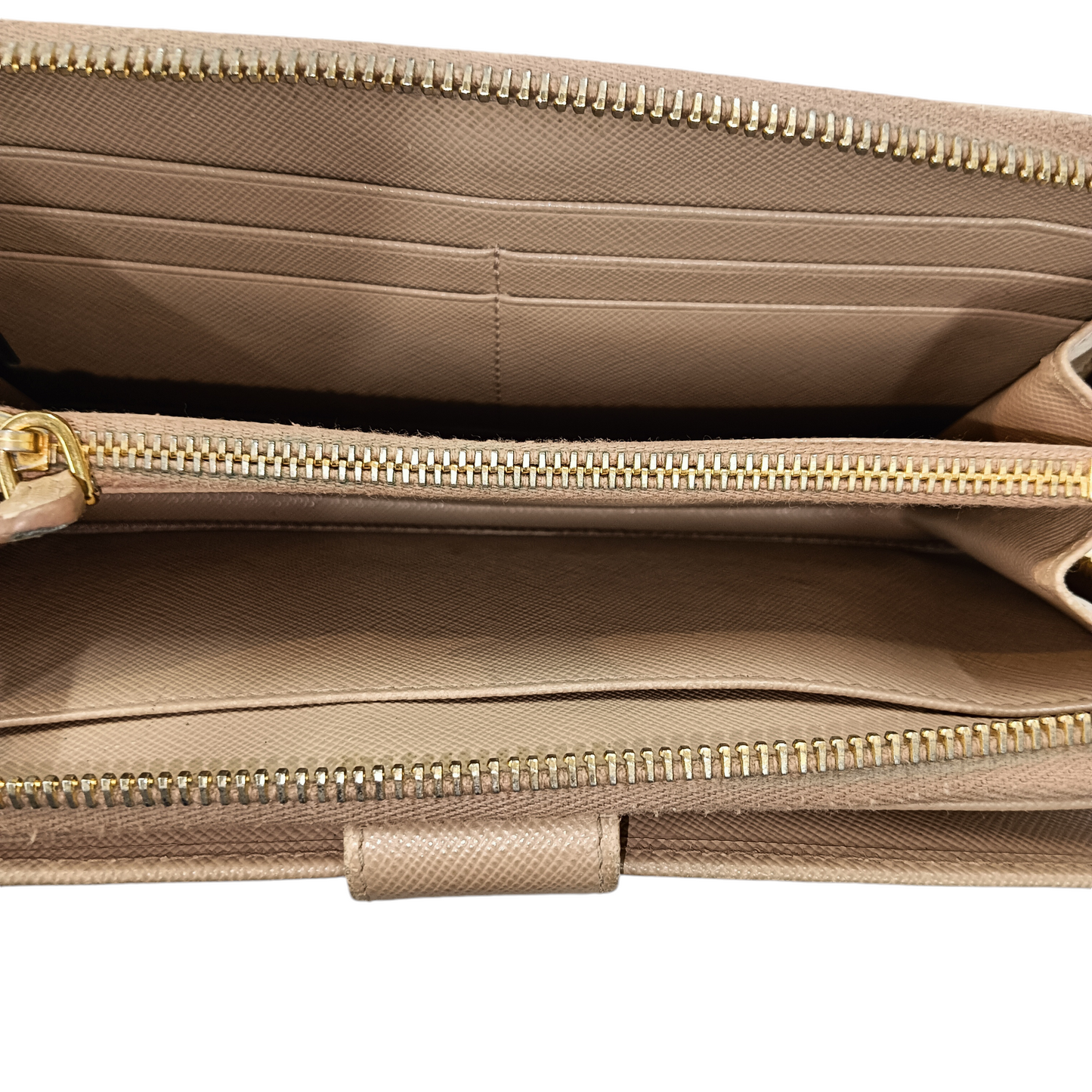 PRADA LONG WALLET BEIGE