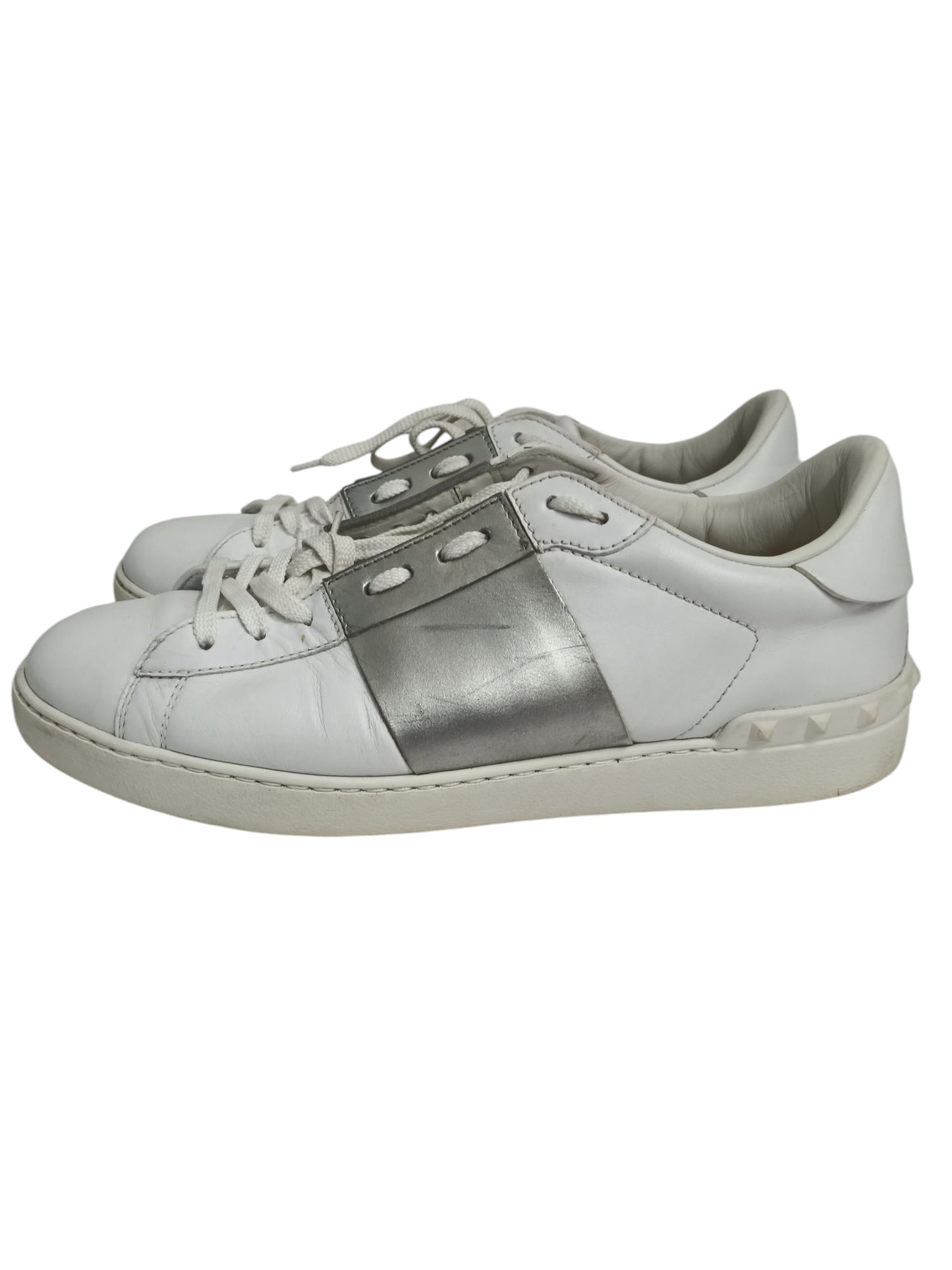 VALENTINO GARAVANI SNEAKER SIZE 41 1/2 MENS WHITE TP830Y2 DAMAGE