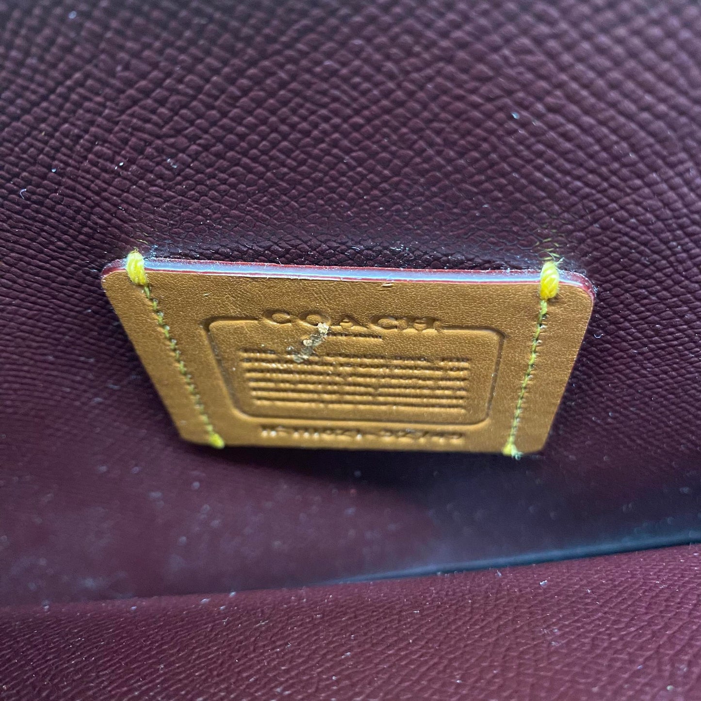 COACH 2WAY Bag 32749 Brown INSIDE TAG DAMAGE (Rank B)