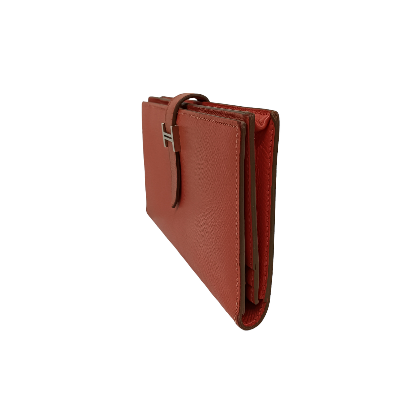 HERMES Wallet Bearn Pink Damage/Stain P A 35V