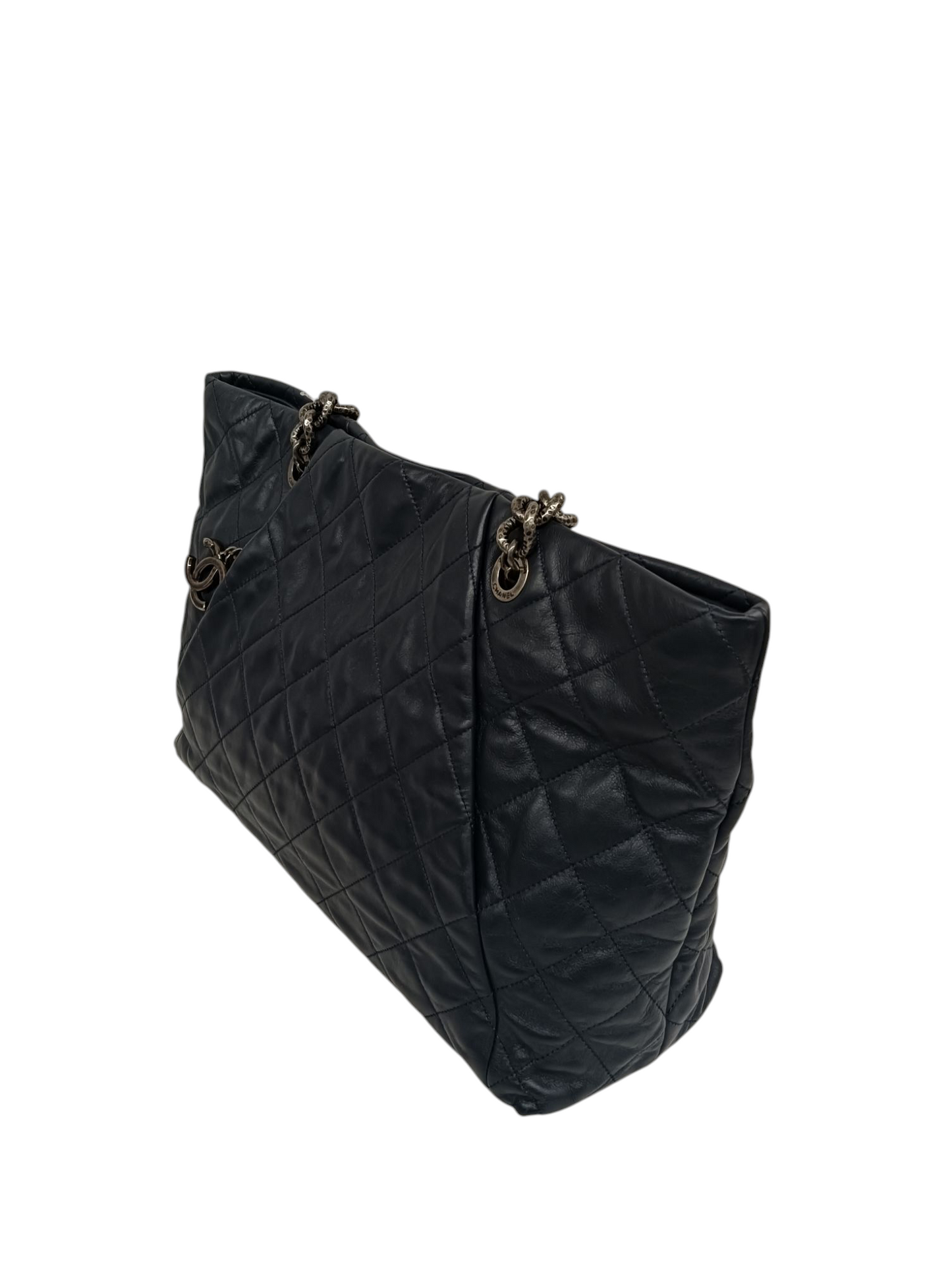 CHANEL Tote Bag 16727356 Navy With out Garantee Card