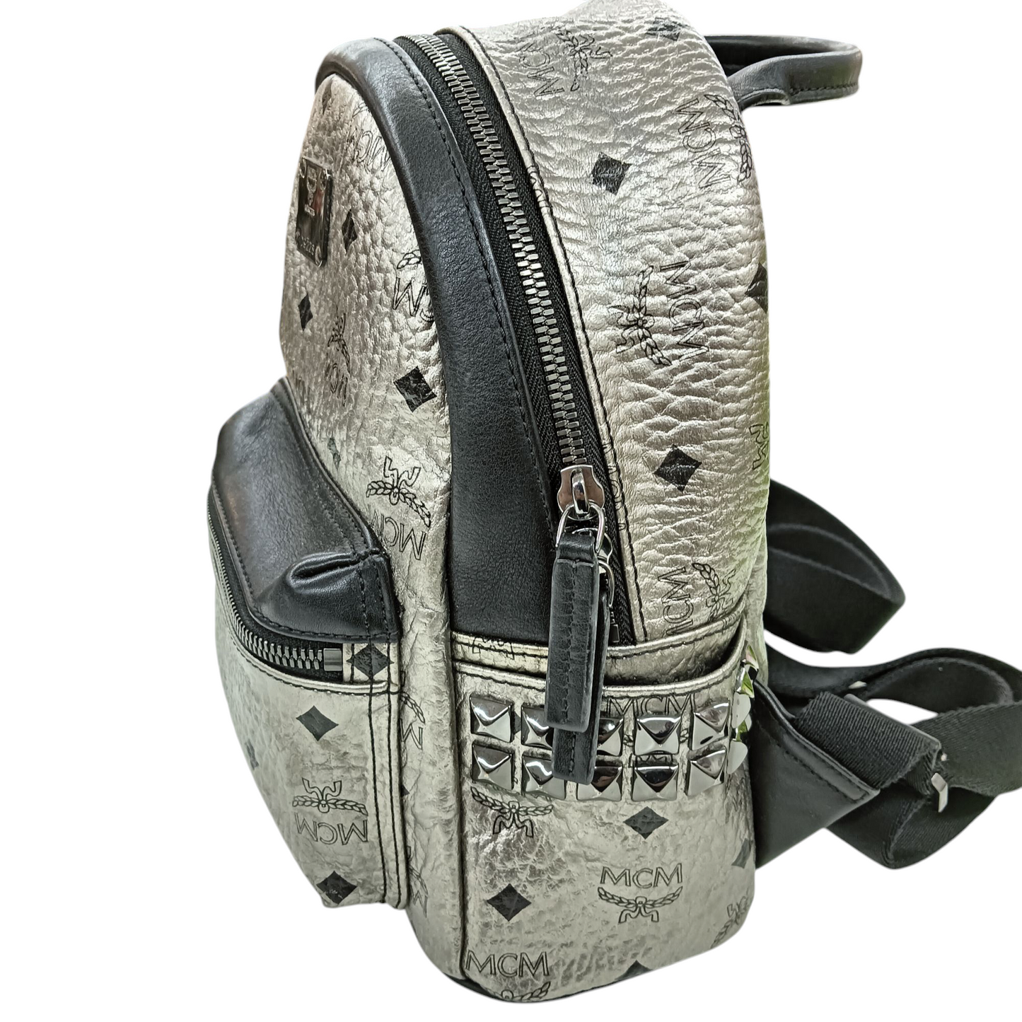 MCM Rucksack MMK5AVE47SV001 Rank (B) Silver *Scratch