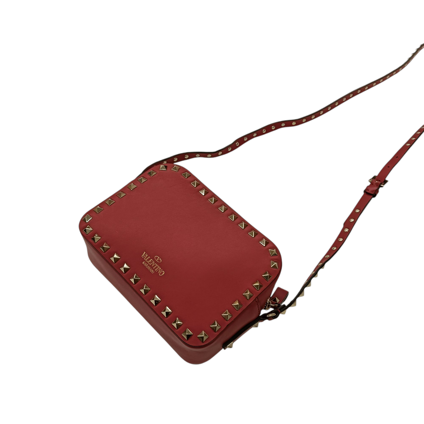 VALENTINO Shoulder Bag TV-P809B0L2 Rank (AB) Red