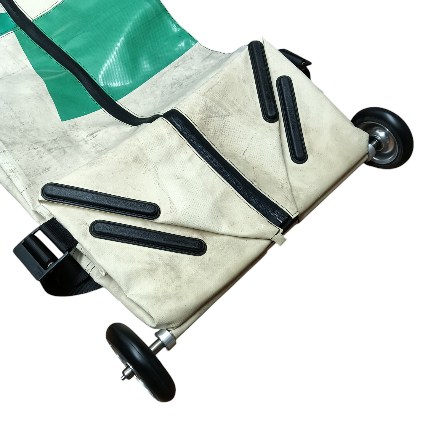 FREITAG Carry Bag F733 ZIPPELIN Rank C Beige/Green Sticky
