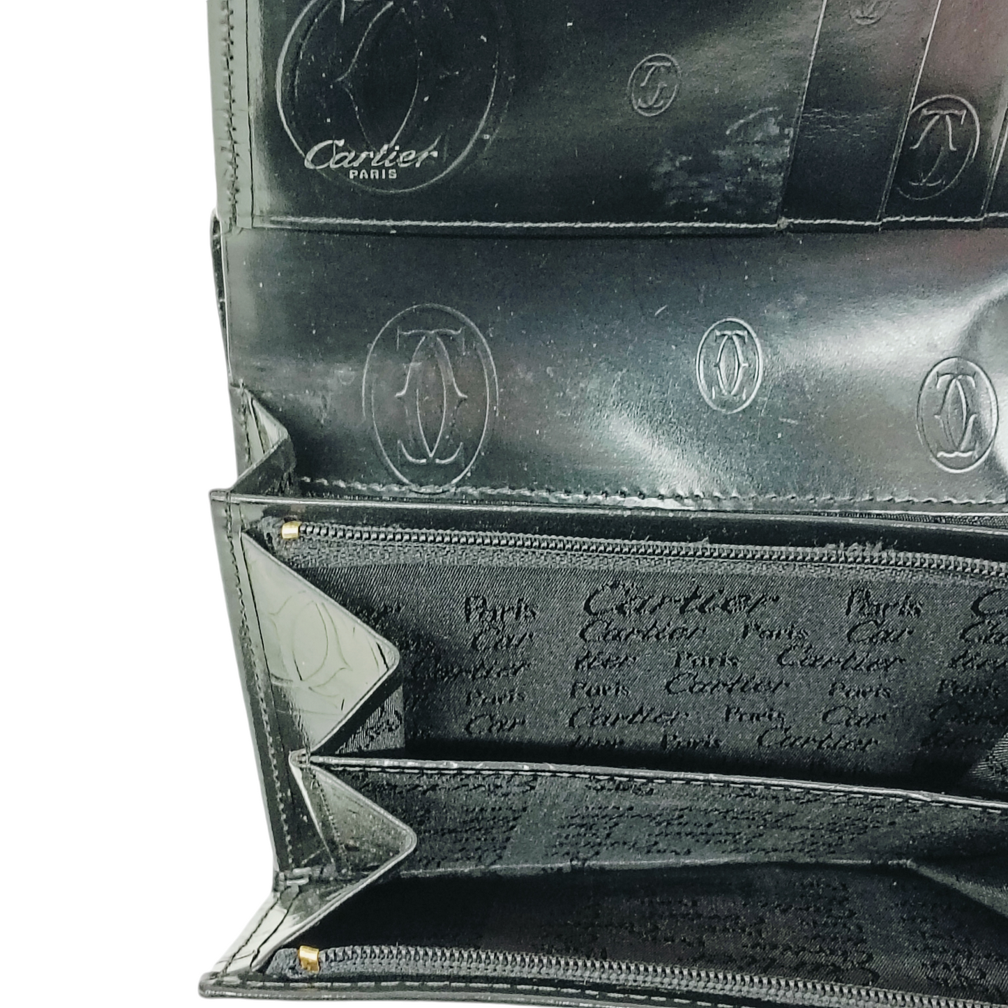 CARTIER Wallet Black Stain