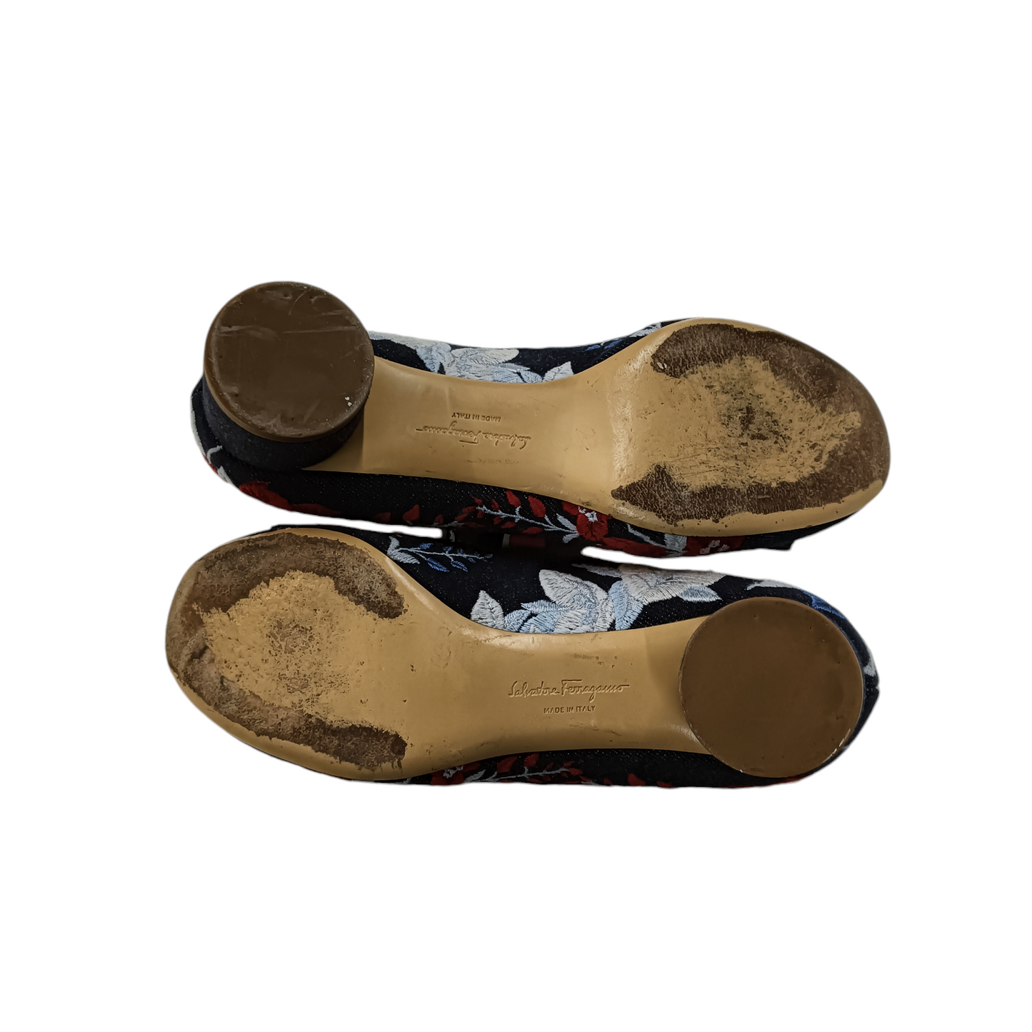 SALVATORE FERRAGAMO PUMPS 36 NAVY