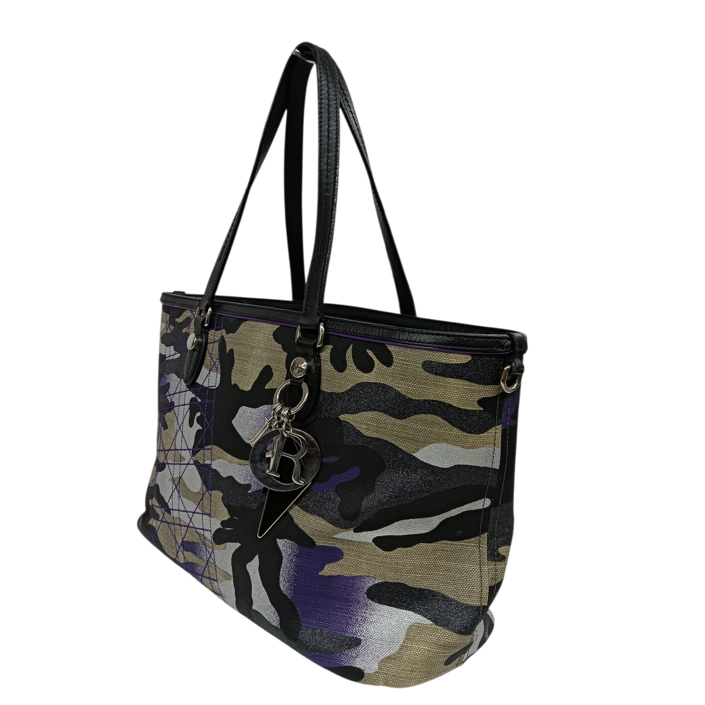 Christian Dior Shoulder Bag Purple/Black 10-B0-1111