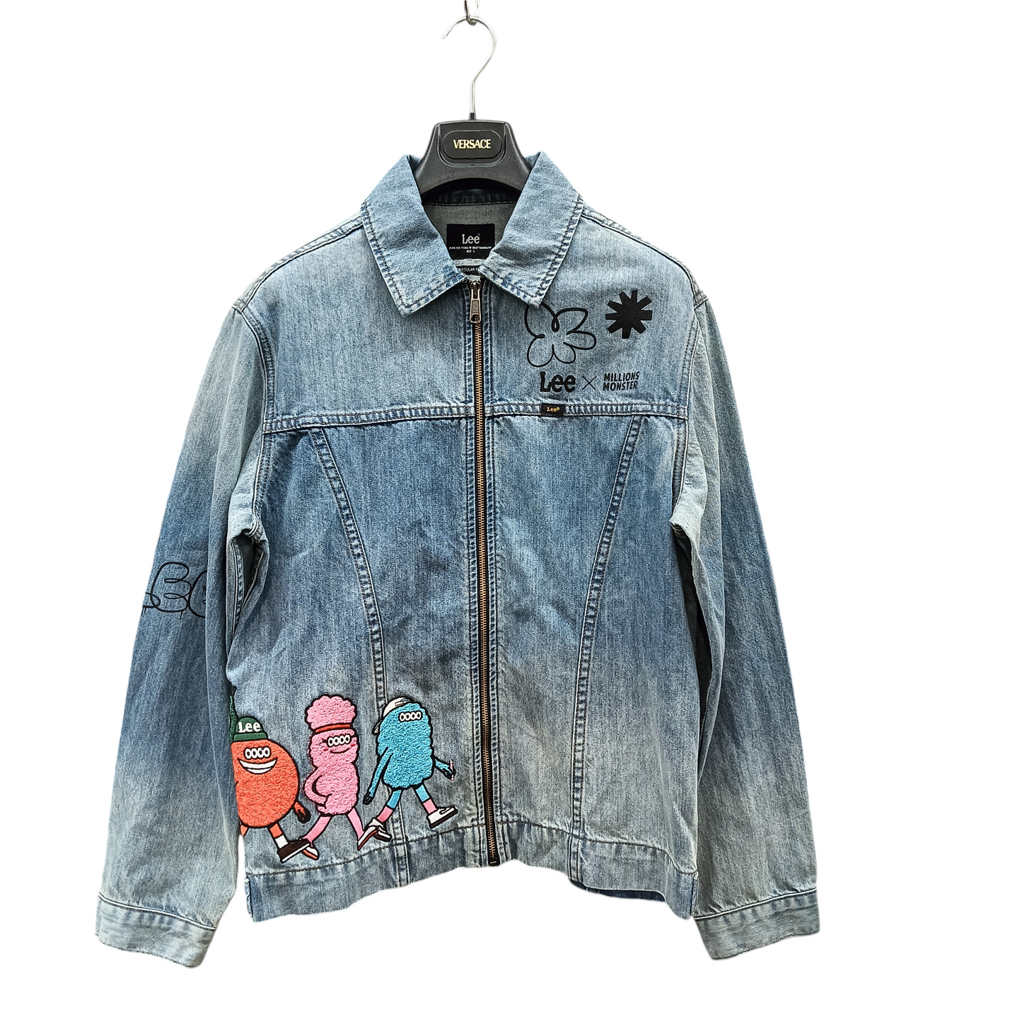 LEE Denim Jacket SIZE L Mens Blue Millions Monster