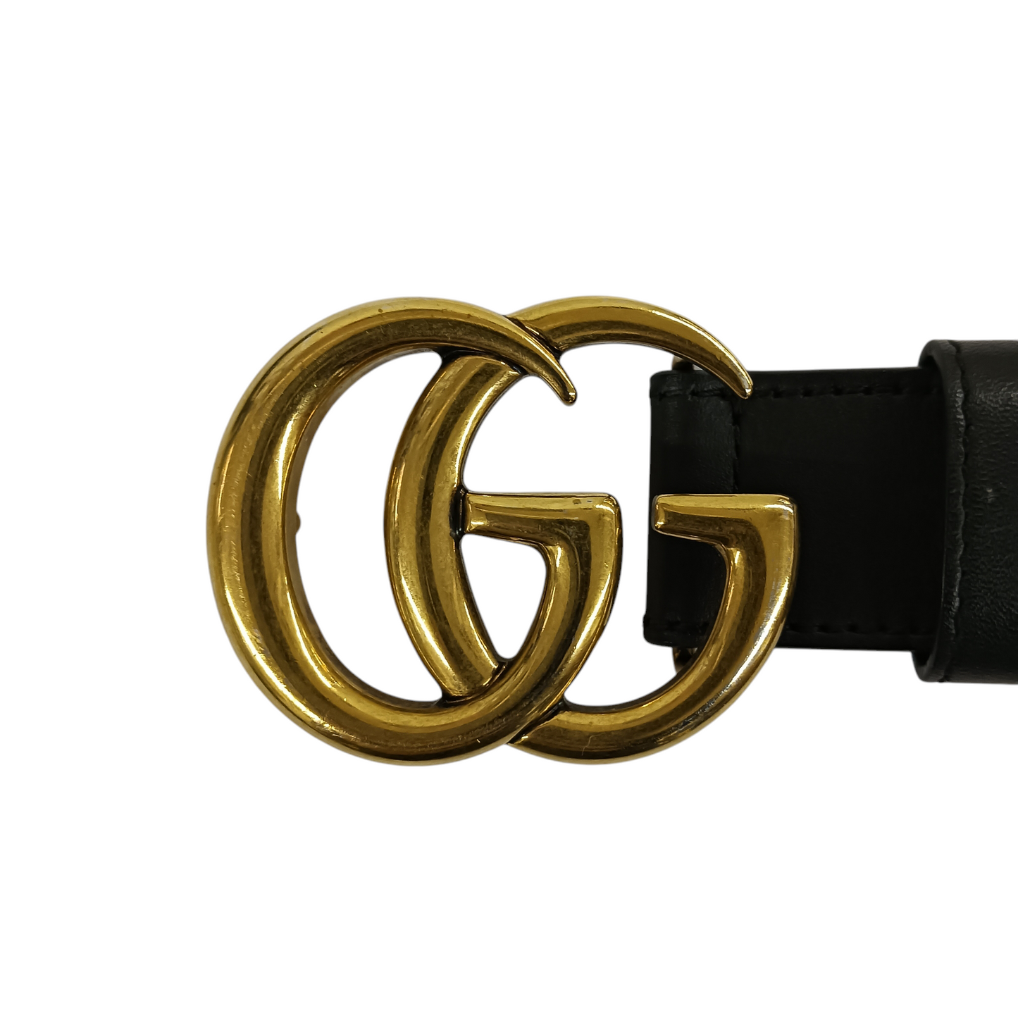 GUCCI Belt Black 414516 Rank (B) *Hole