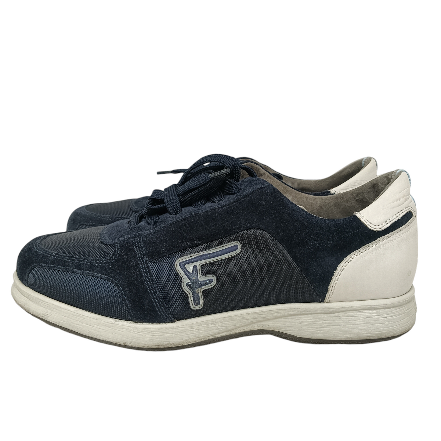 FERRAGAMO WORLD SNEAKER 6.5 23035 MENS NAVY RANK (B)