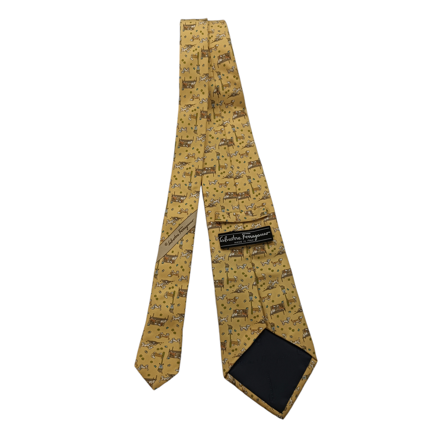 SALVATORE FERRAGAMO NECKTIE YELLOW