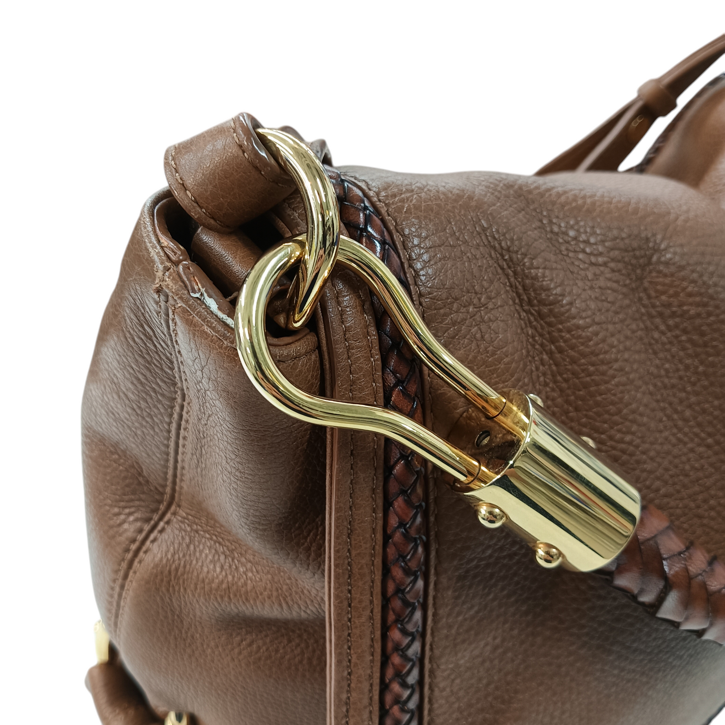 MICHAEL KORS 2Way Shoulder Bag Brown/Gold