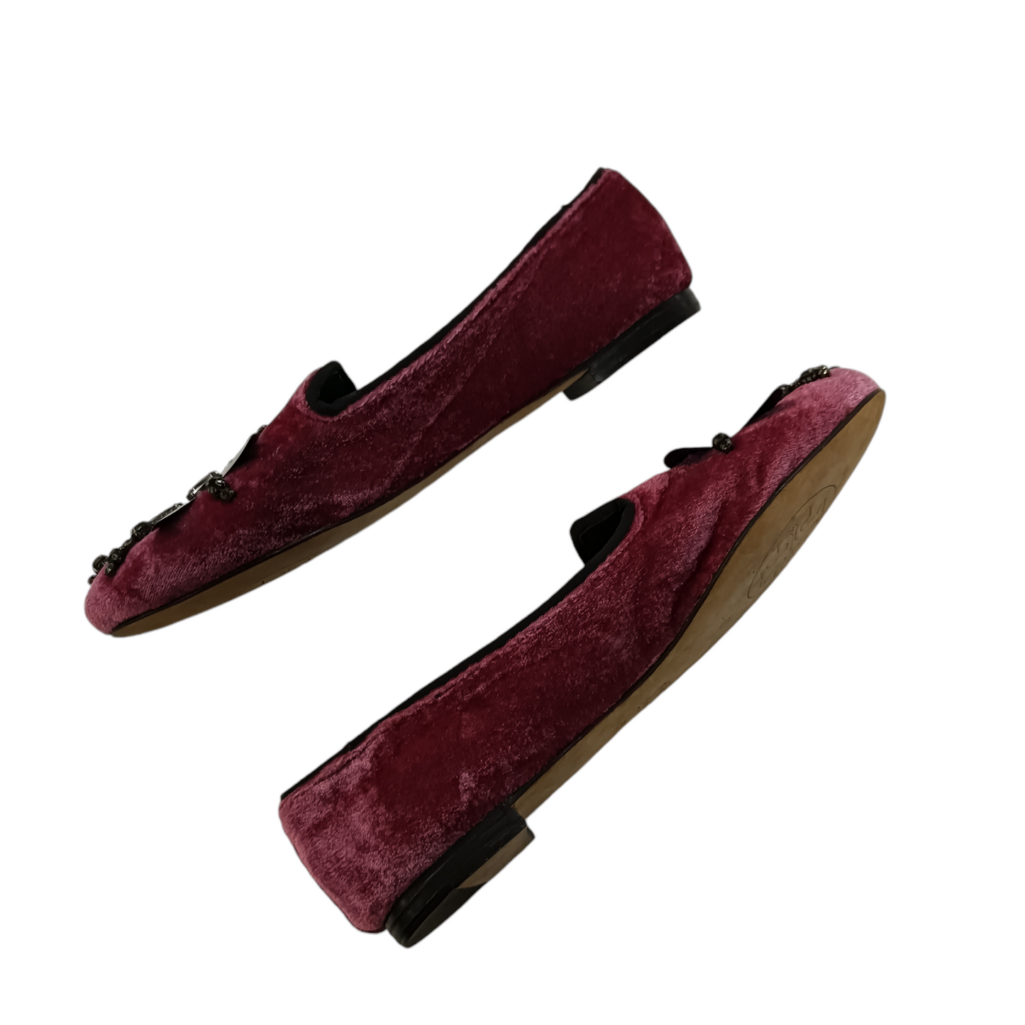 TORY BURCH FLAT SHOES LADY'S SIZE 39 PURPLE