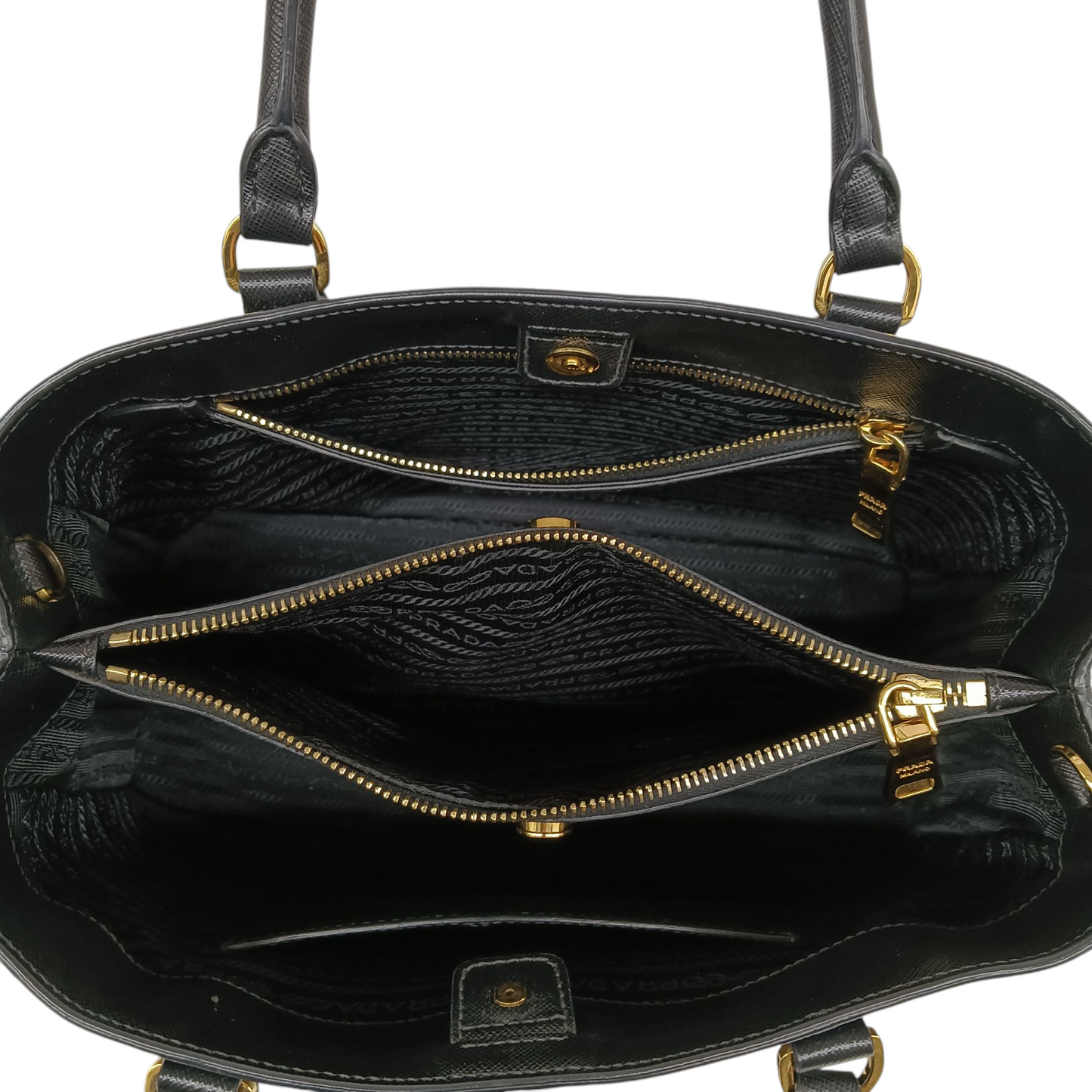 PRADA 2Way Bag SAFFIANO BN1874 Black Hook Damage 31/173 Rank(B)