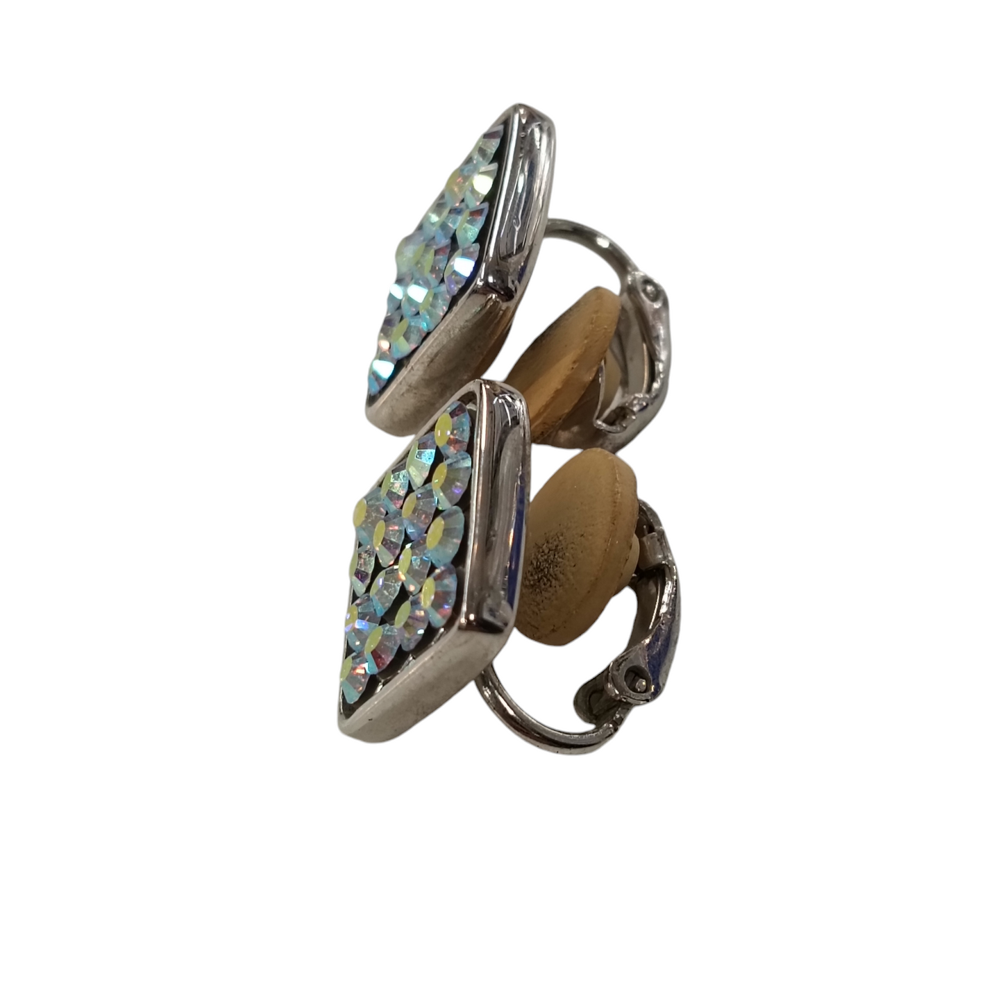 SWAROVSKI EARRING PIERCED SILVER