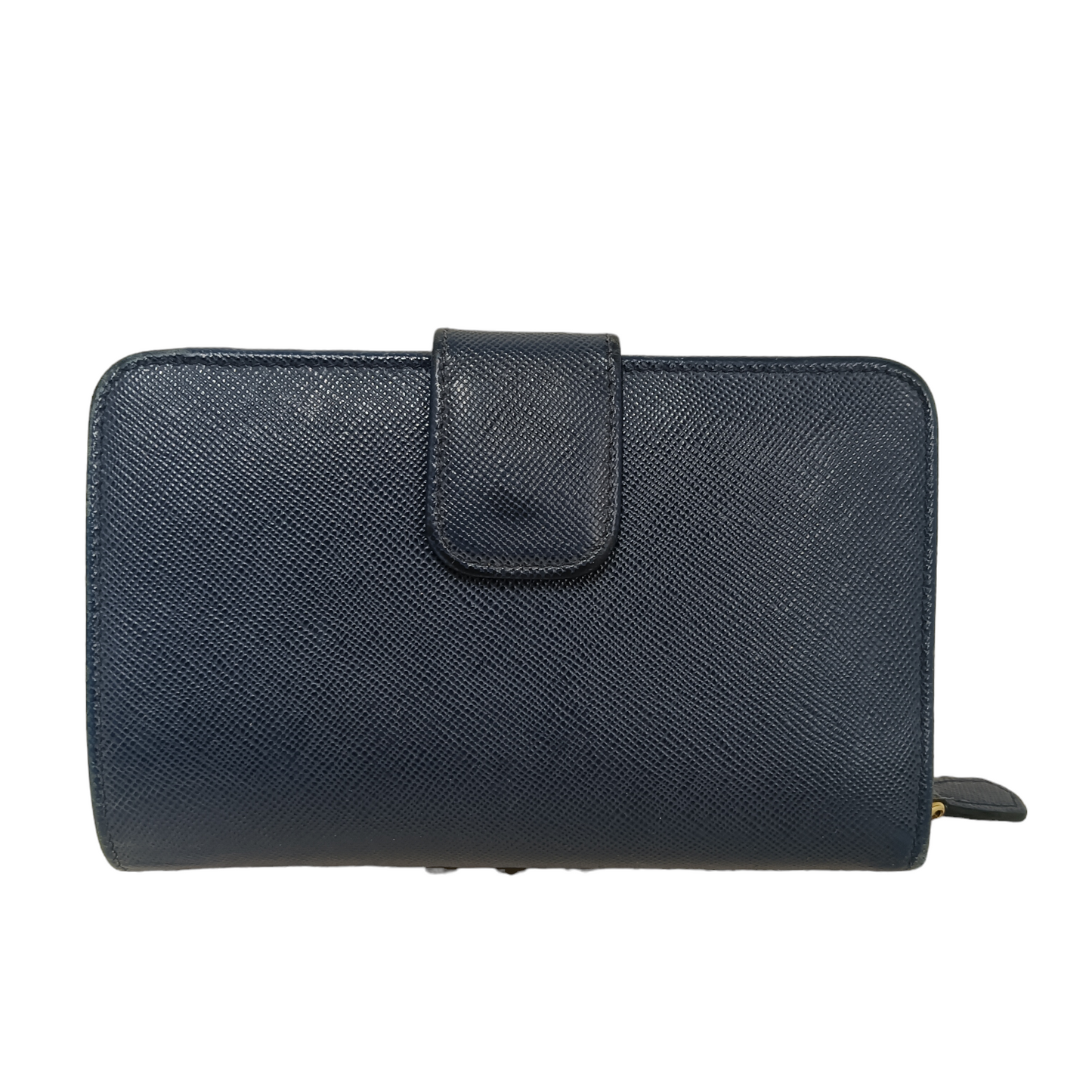 PRADA Wallet 1M1225 Navy Damage 107