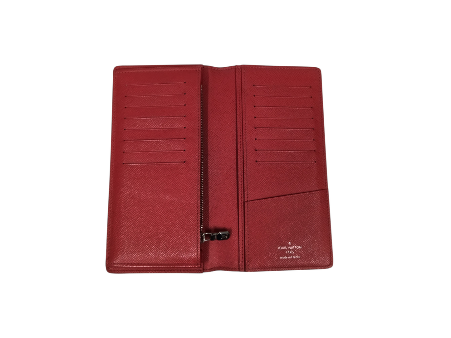 LOUIS VUITTON WALLET Taiga M63434 RANK(AB) NAVY/RED