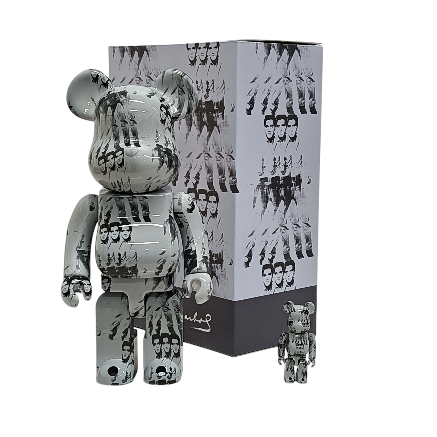 BEARBRICK Andy Warhol, Triple Elvis,1963 400% & 100%