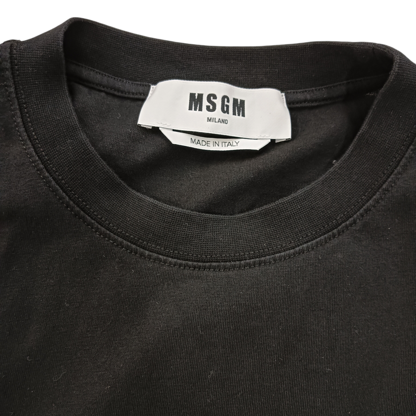 MSGM T-SHIRT LADY'S SIZE M BLACK 3341MDM510