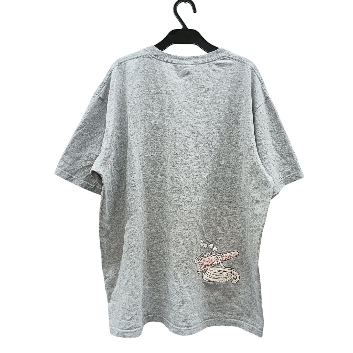 SUPREME T-Shirt Size L Mens Gray Nunstee
