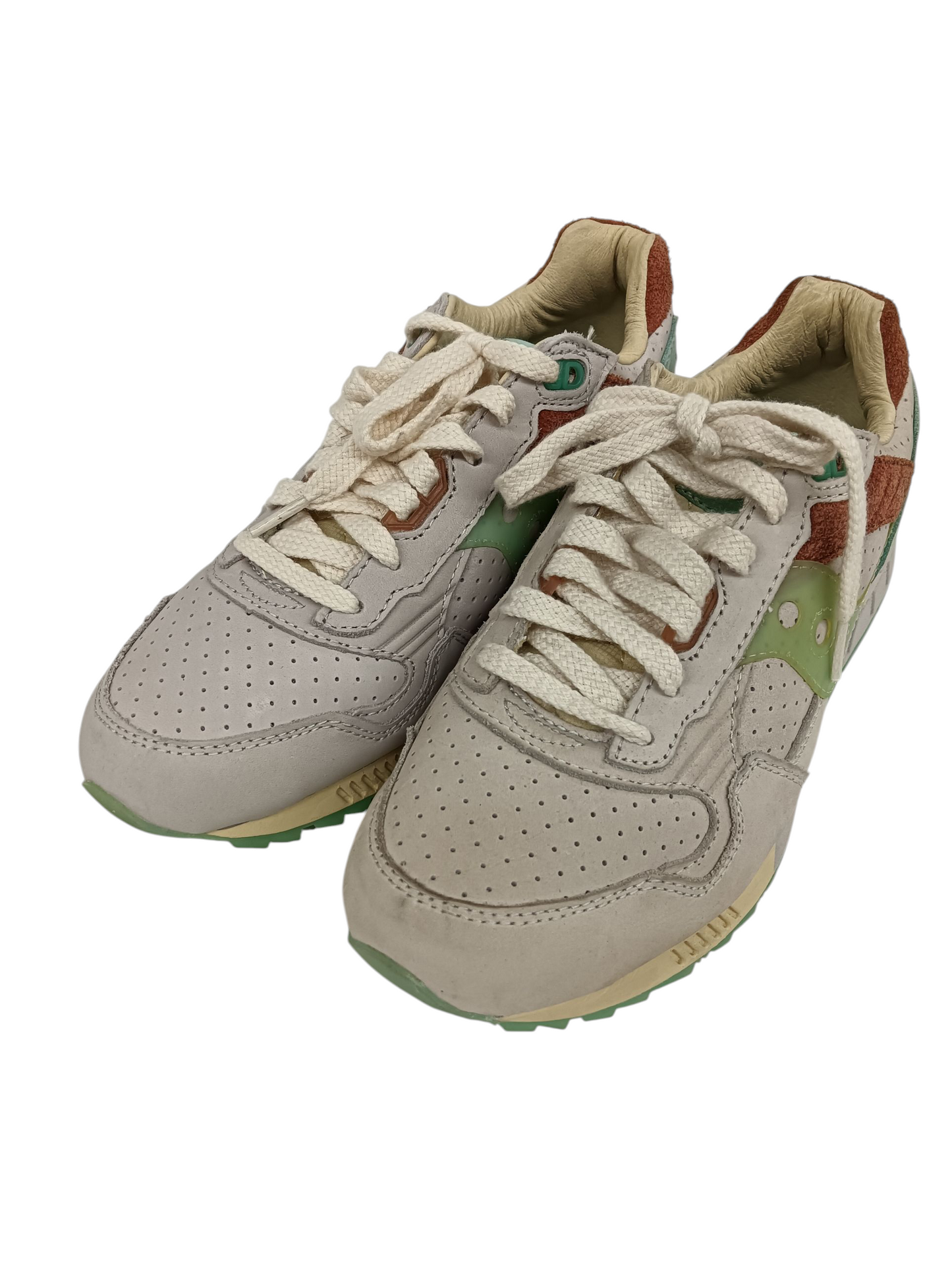 SAUCONY Sneaker 8US S70701-1 Lady's Beige/Green