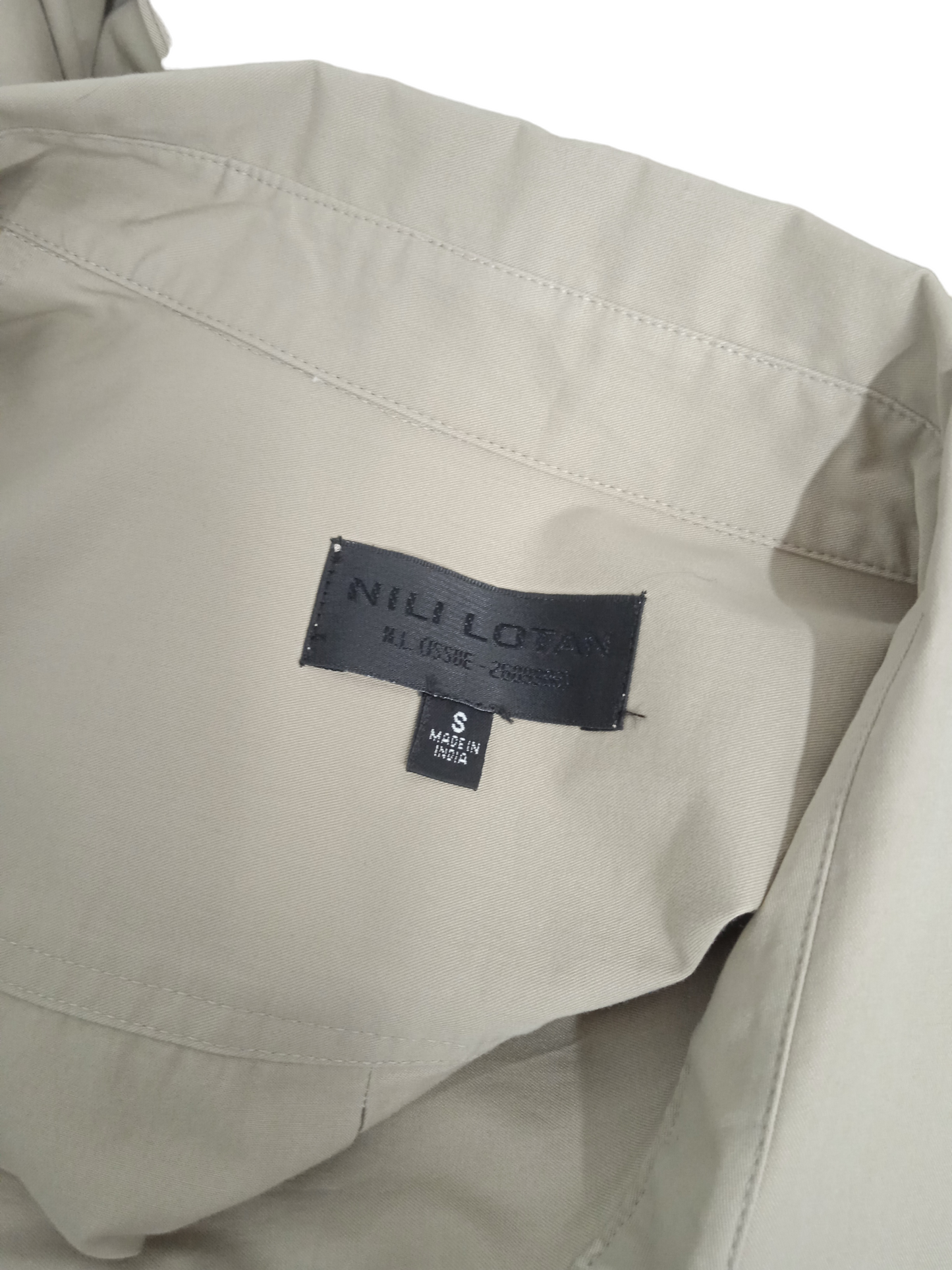 NILI LOTAN SHIRT SIZE S BEIGE 100091