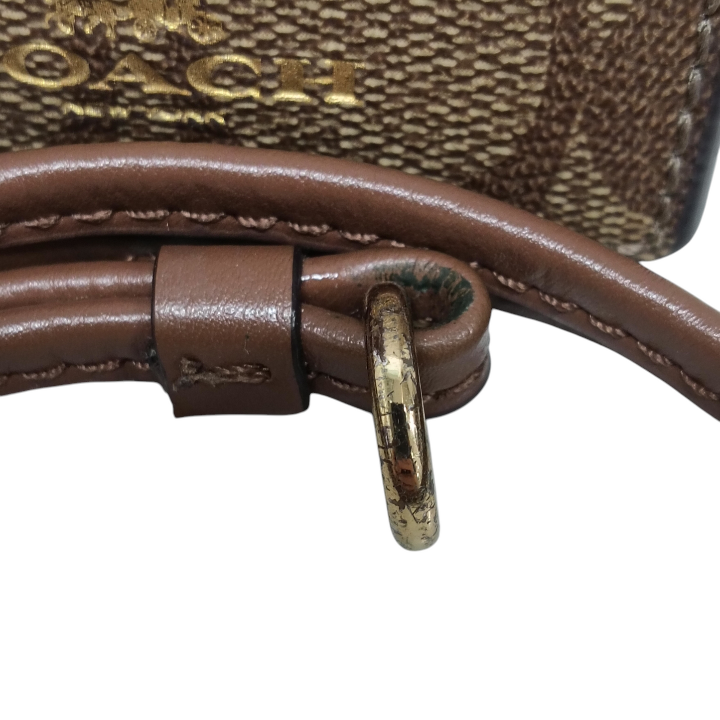 COACH CARD CASE BROWN