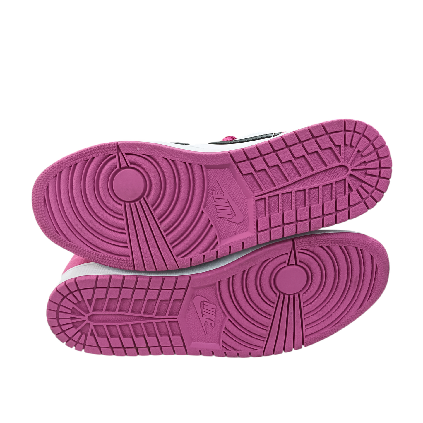 NIKE SNEAKER MENS SIZE 45 JORDAN 1 LOW FUCHSIA BLACK/WHITE/PURPLE