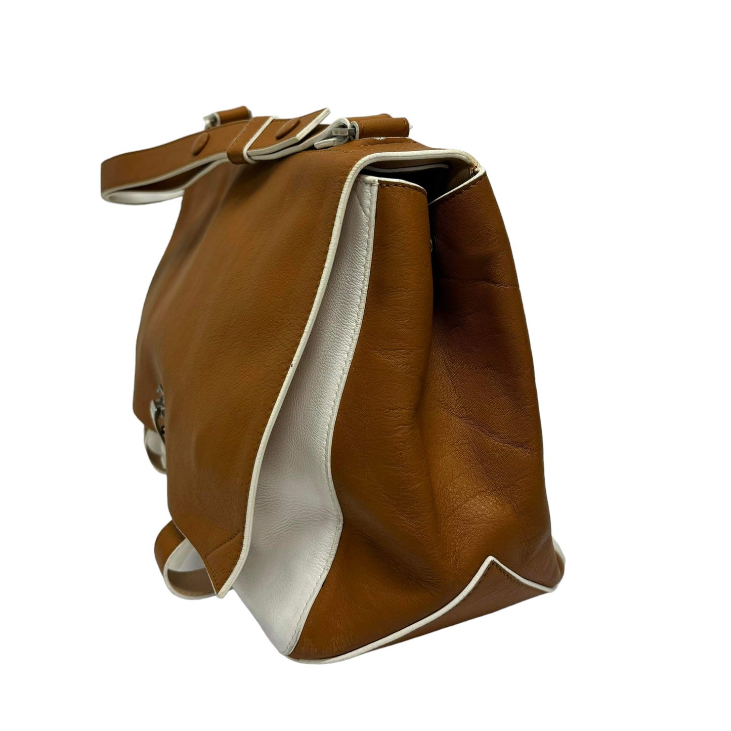 Proenza Schouler Handbag Brown/White PS Courier