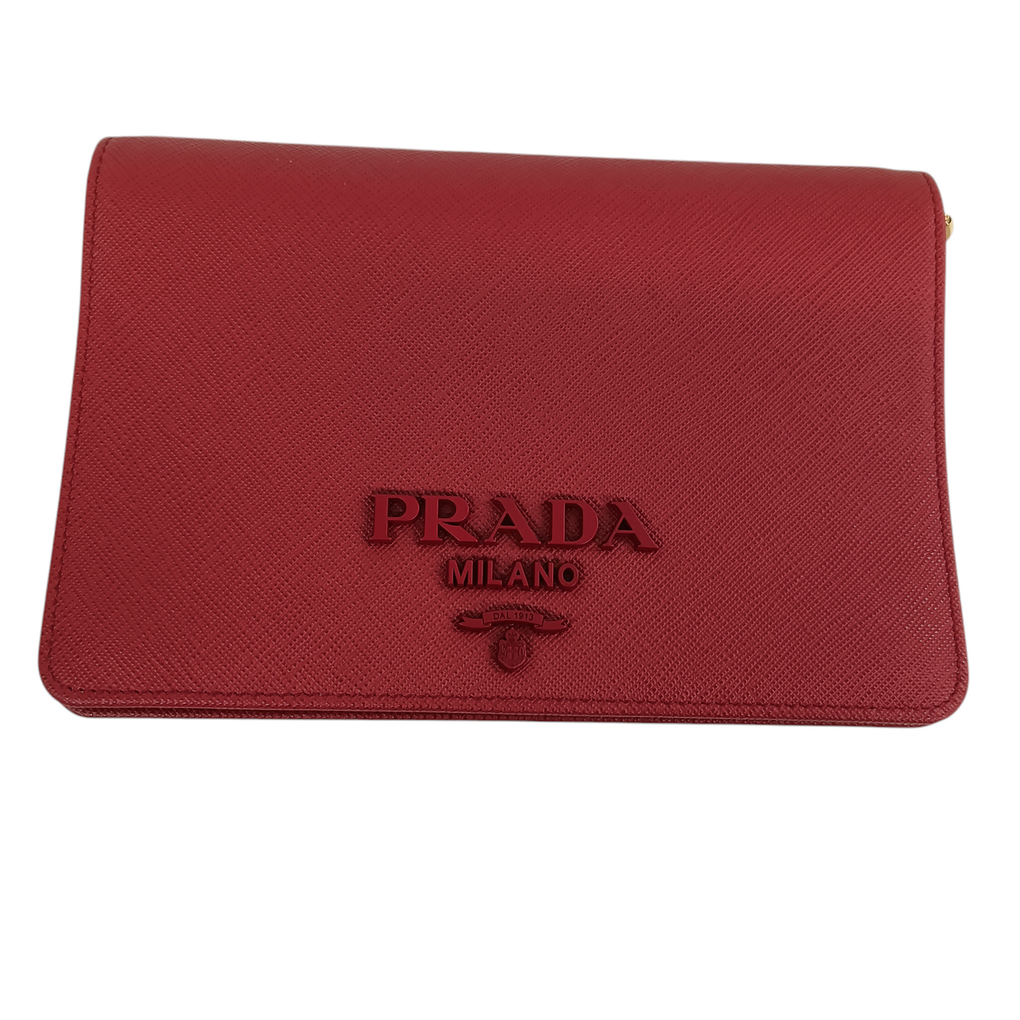 PRADA Shoulder Bag 1BP012 Rank (A) Red