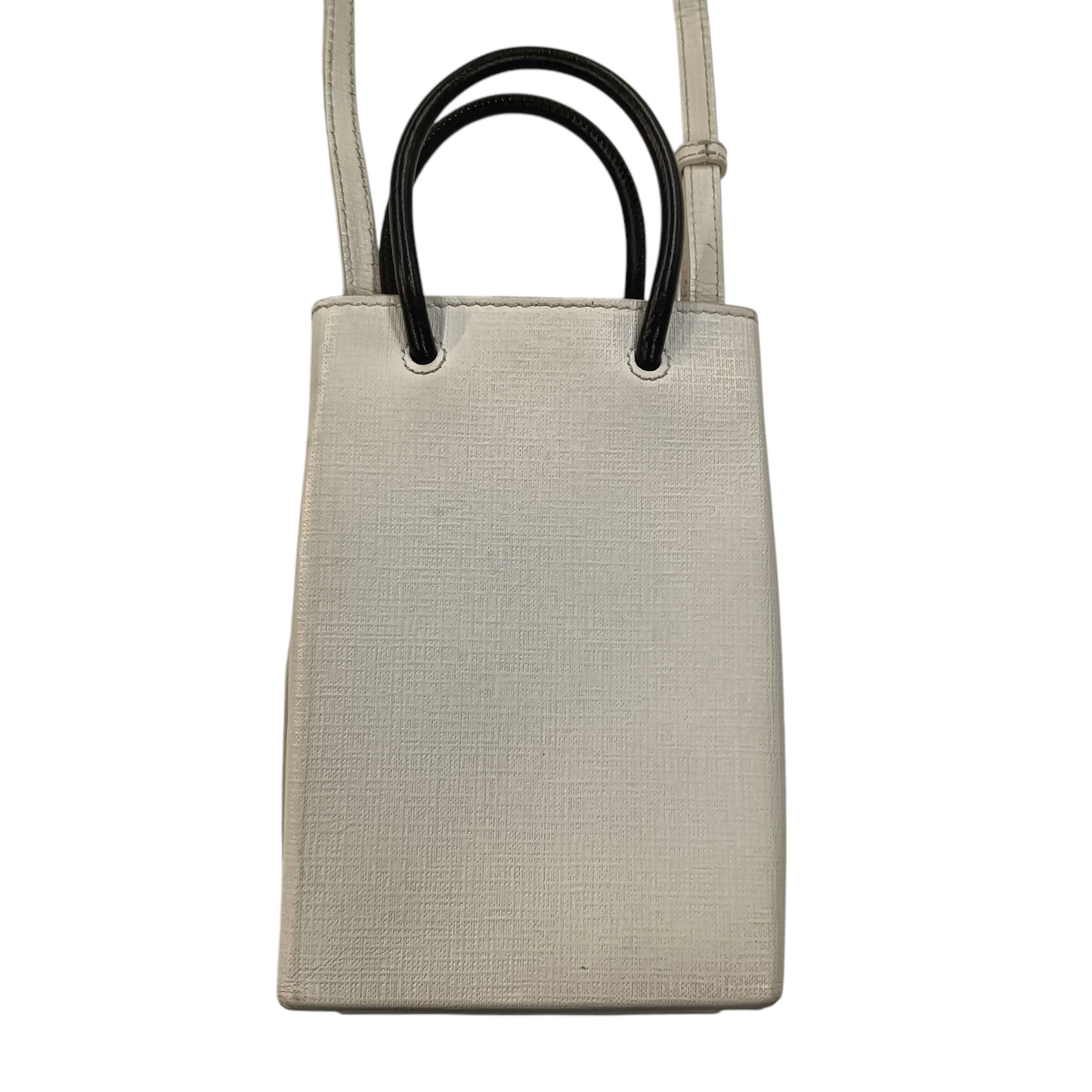 BALENCIAGA 2WAY Bag 593826 Rank (BC) White *Stain 9000 V 568008