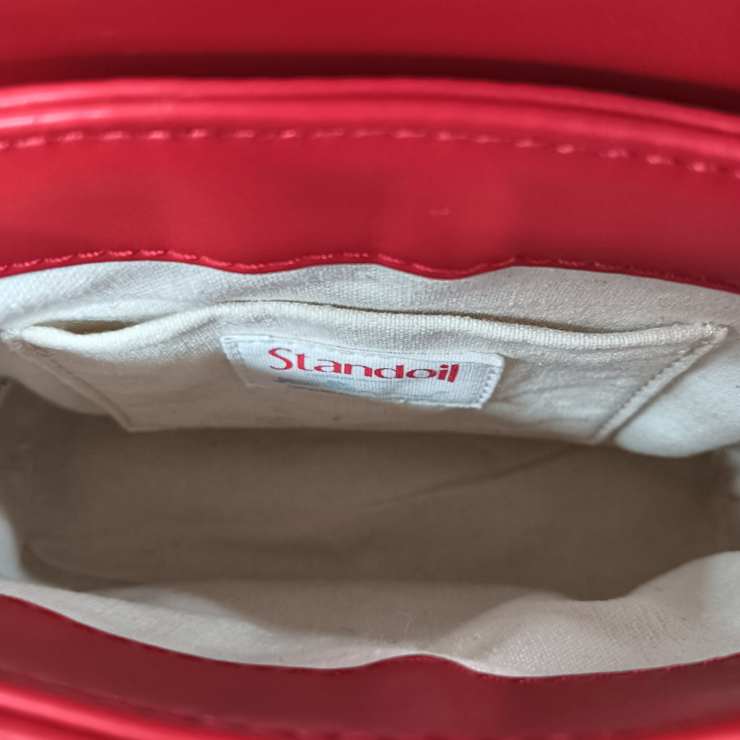 STAND OIL Handbag Red Rank A
